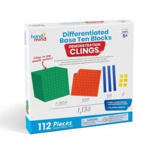 Hand2Mind - Base Ten Blocks Demonstration Clings: 112 Pieces