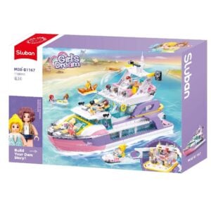 Sluban Building Set: Girls Dream - Yacht - 1108pcs