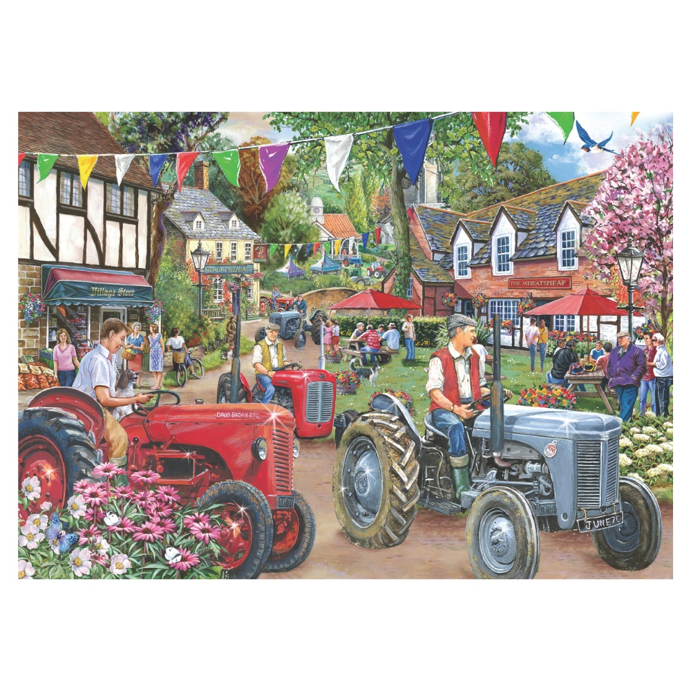 House of Puzzles - No.27 - Tractor Parade - 1000 Piece Jigsaw Puzzle - Image 2