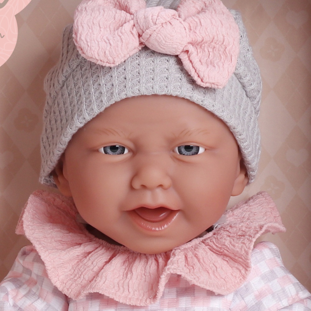 Baby Doll with Pink Clothing & Accessories - Vinyl Body - 40 cm - Image 3