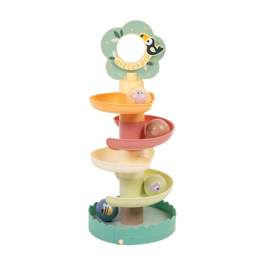 TookyToy - Ball Drop Tree Wooden Activity Toy for Toddlers - 10 Pieces - Image 8