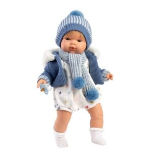 Llorens - Baby Boy Doll with Crying Mechanism, Clothing, & Accessories: Sasha - 38cm