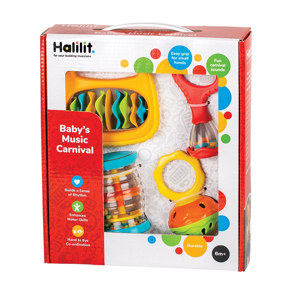 Halilit - Music Instrument for Babies & Toddlers - Baby's Music Carnival Set of 4-** - Image 3