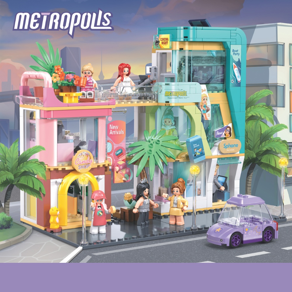 Sluban Building Set: Metropolis - D.C. Department Store - 725 Pieces - Image 6