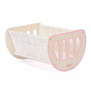 Classic World - Pretend & Play - 2-in-1 Modern Doll Cradle & Bed