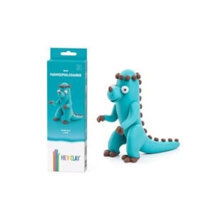 Hey Clay - Modelling Air-Dry Clay with Fun Interactive App - Pachycephalosaurus, series Dinos, 3 cans