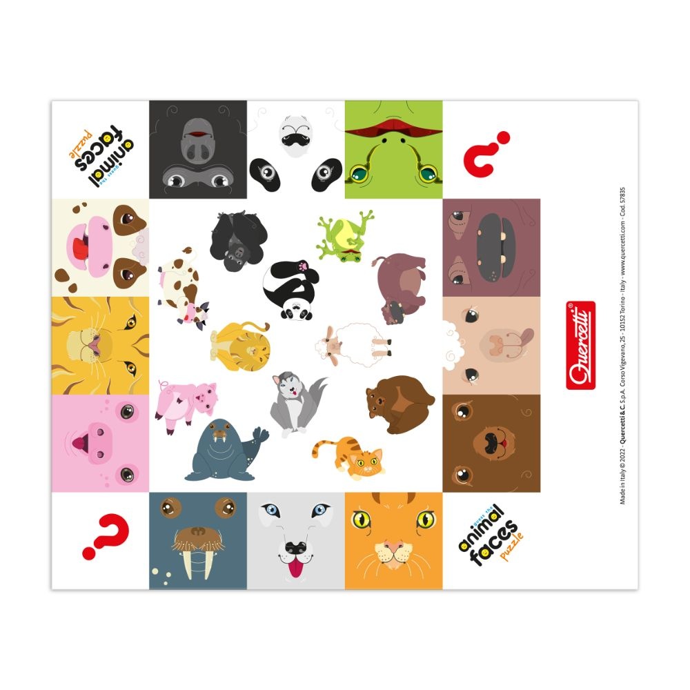Quercetti - Guess the Animal Faces Puzzle - Memory & Recognition Game for Toddlers - Image 5
