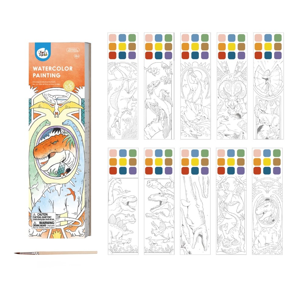 Jar Meló - Watercolour Painting Set - Travel Size - Dinosaur Adventures