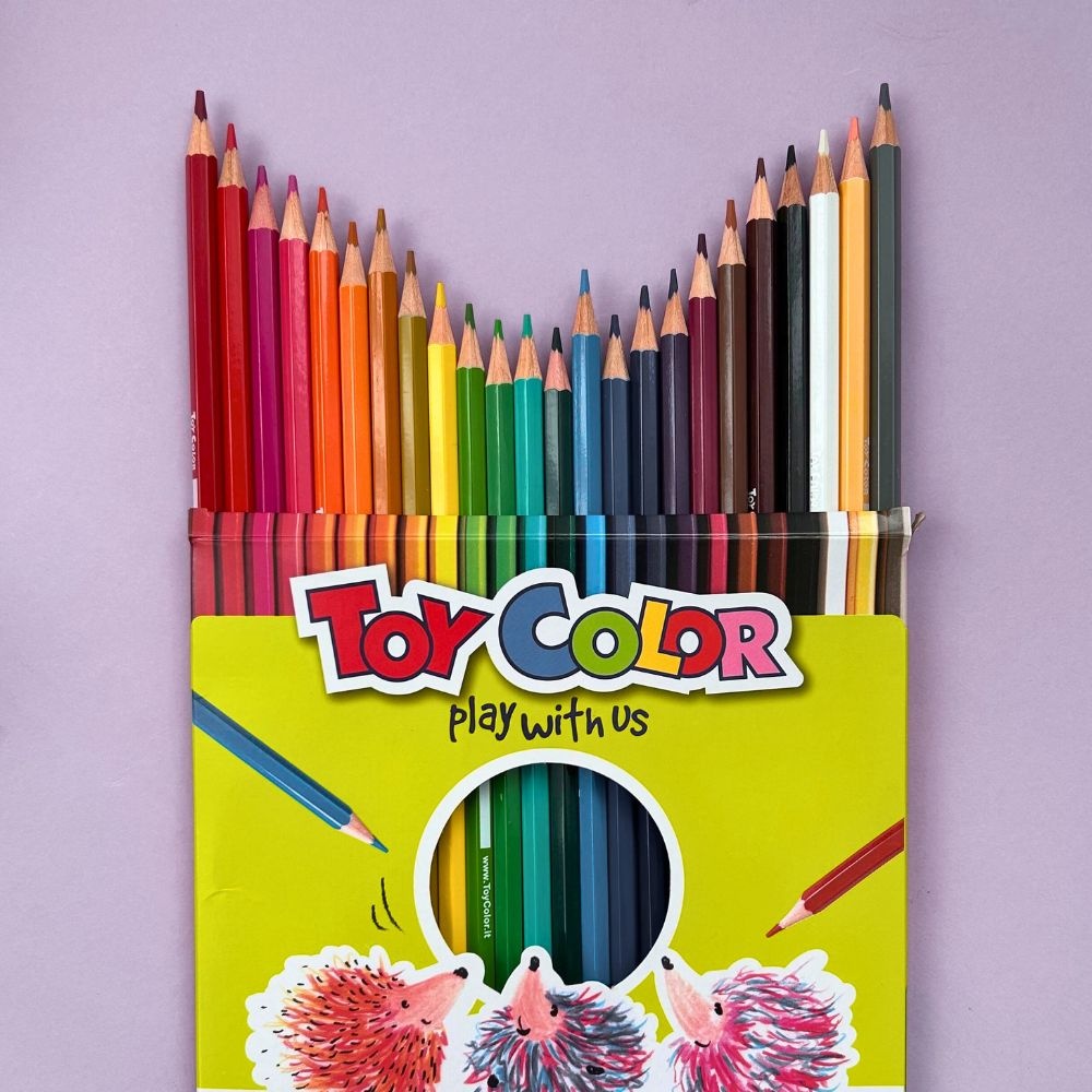 Toy Color - Junior Hexagonal Coloured Pencils - 24 Pack with 3mm Lead - Image 4