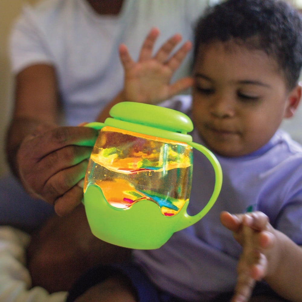 Glo Pals - Water Activated Sensory Mini Play Jar - Green - Image 5
