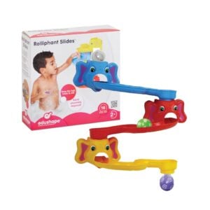 edushape - Rolliphant Elephant Ball Run - Bath Toy with Suction Cups for Toddlers