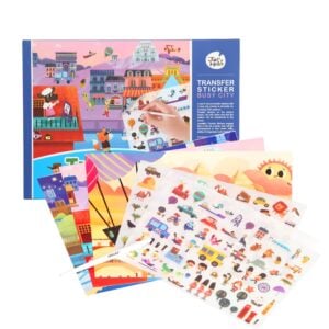 Jar Meló - Rub-On Transfer Sticker Set - The Busy City - 100+pcs