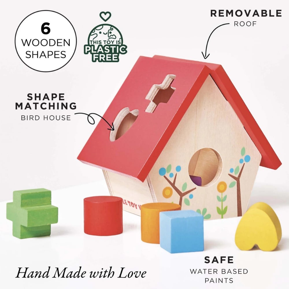 Le Toy Van - Woodland Bird House Shape Sorter - Image 2
