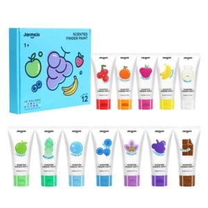 Jar Meló - Scented Finger Paint Set - 12 Colours for Kids Art & Sensory Play