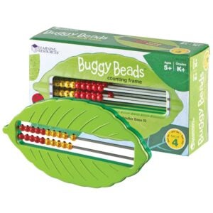 Learning Resources - Buggy Beads Counting Frame: Abacus for Kids Maths 4pcs