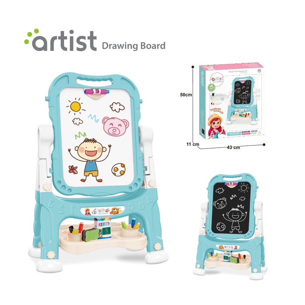 Cogo - Double-Sided Easel - Magnetic Drawing Board & Accessories - Image 3