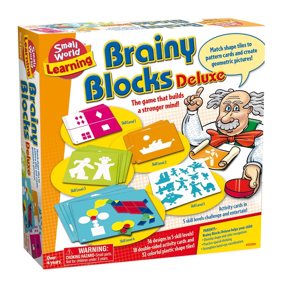 Small World Toys - Brainy Blocks Deluxe - 50pcs -**