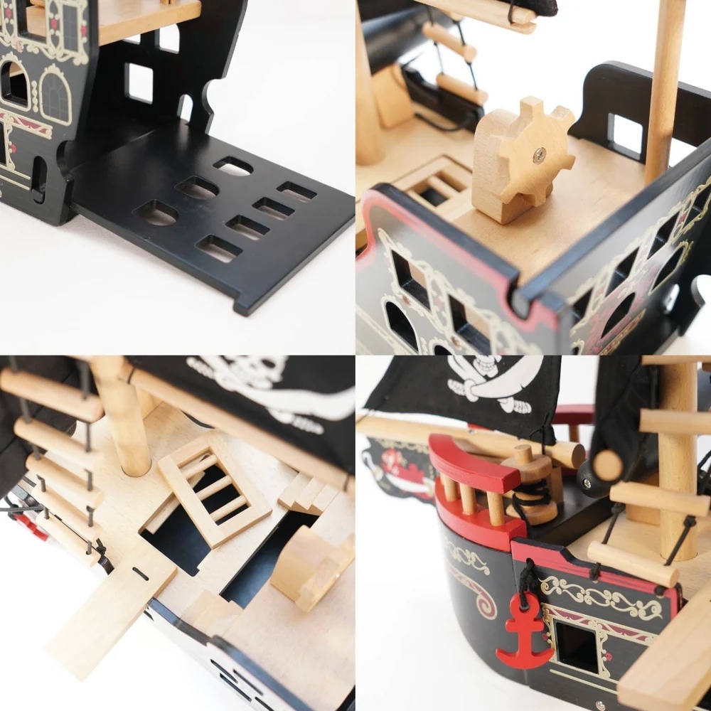 Le Toy Van - Barbarossa Wooden Pirate Ship & Characters - Image 8