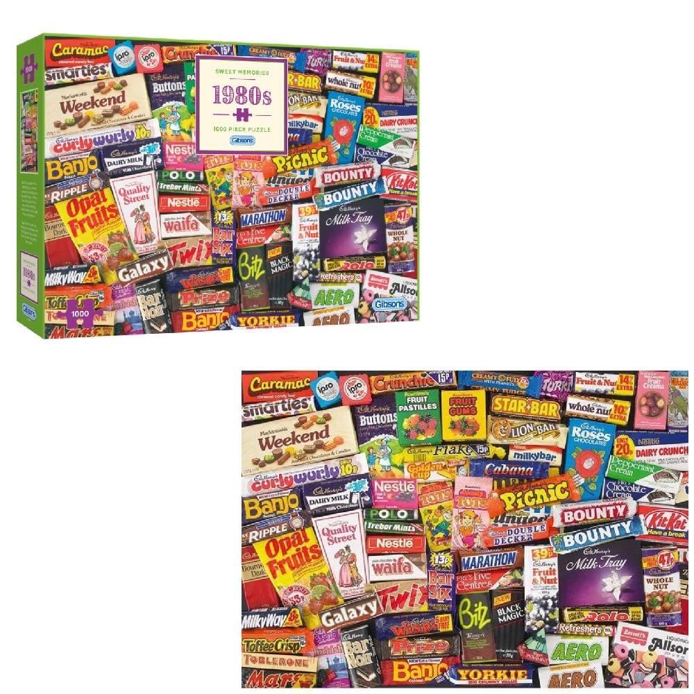 Gibsons - 1980s Sweet Memories - 1000 Piece Jigsaw Puzzle - Image 5