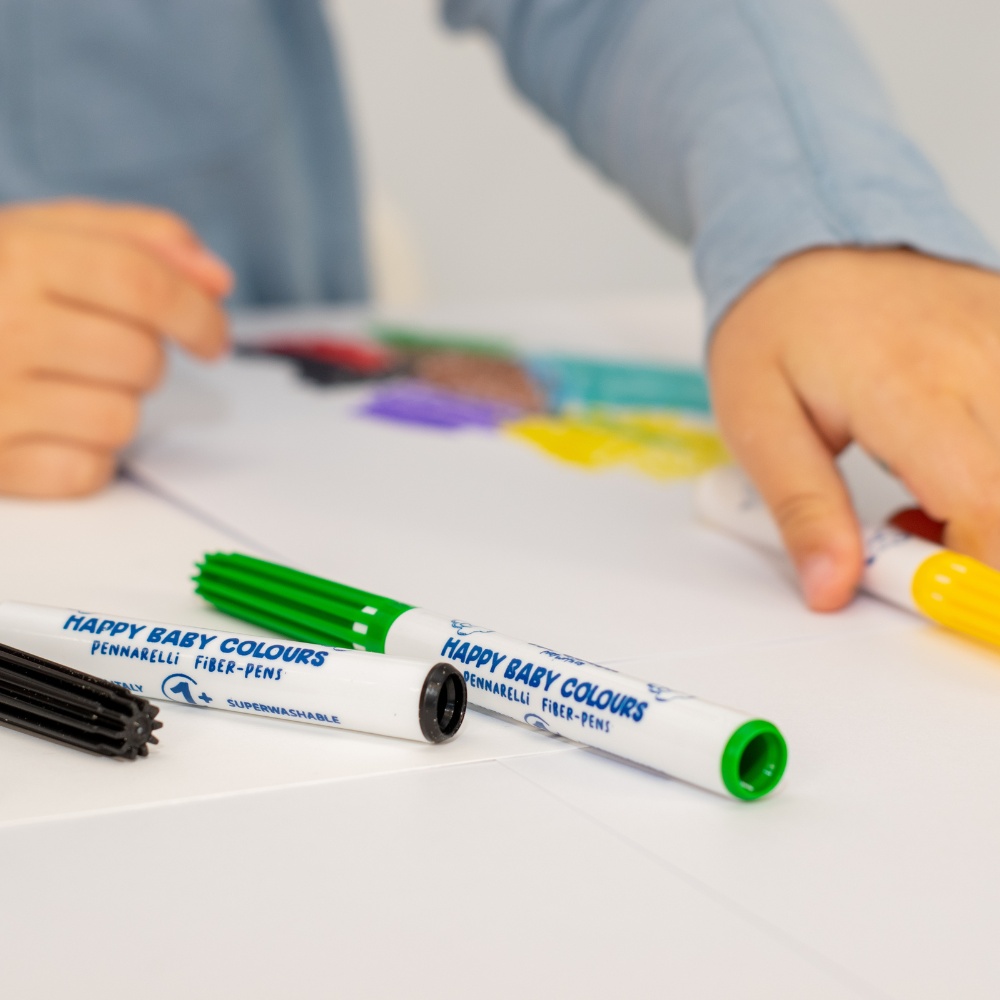 Toy Color - Happy Baby Jumbo Markers - 1+ Years - 7 Colours - 7pcs - Image 3