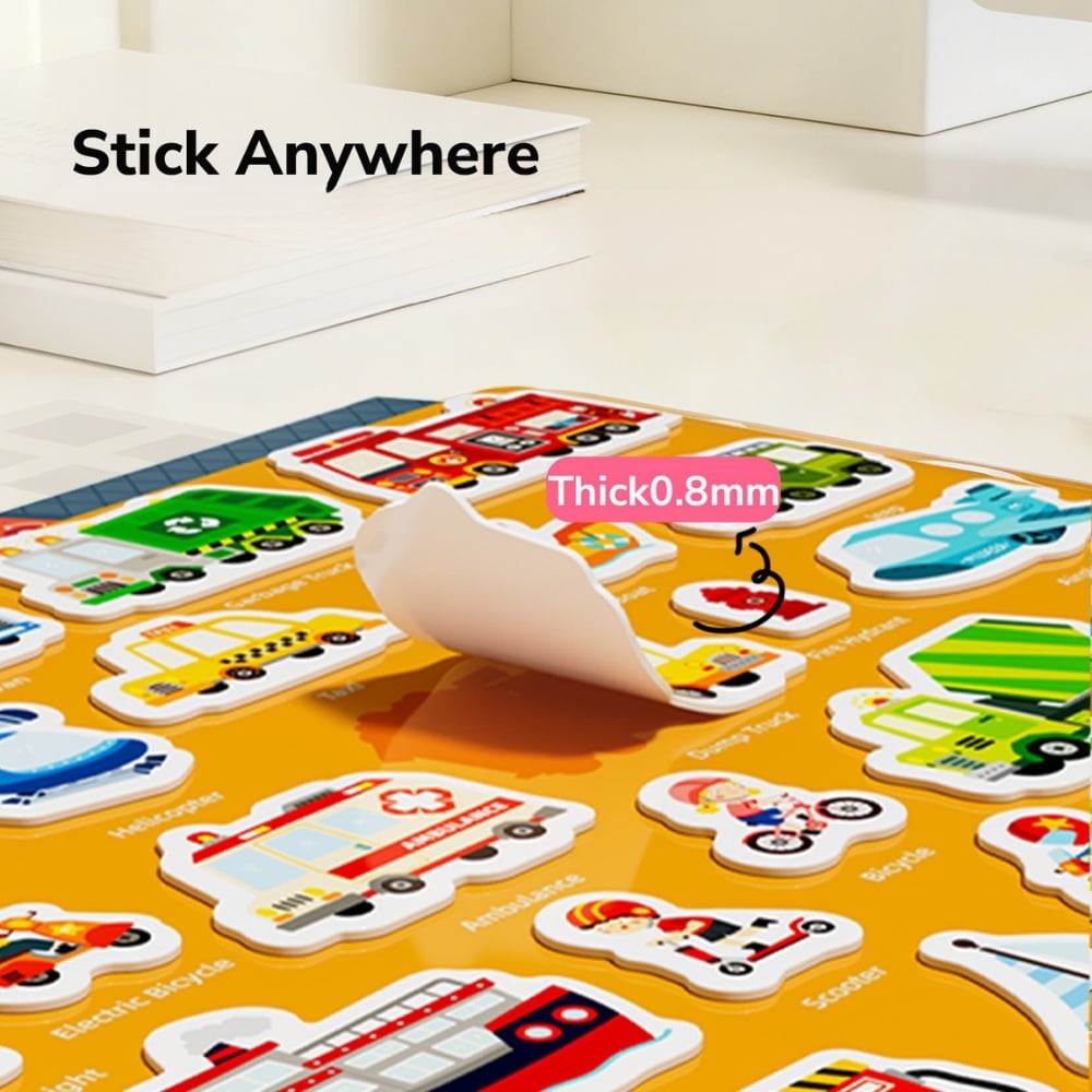 Mideer - Reusable Jelly Sticker Set: The Fairy Tree House - Early Learning Activity - Image 3