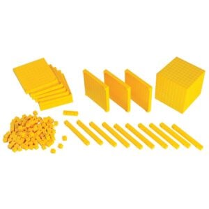 Gigo - Base Ten Linking Set - Yellow - 121pcs Container