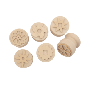 Anthony Peters - Wooden Dough Stampers for Kids - 6 Pattern Designs