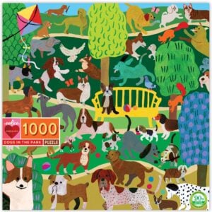 eeBoo - Dogs in the Park 1000pc Puzzle -**