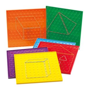 EDX Education - Geoboards - 22cm - 11X11 Pin Isometric - 6pcs