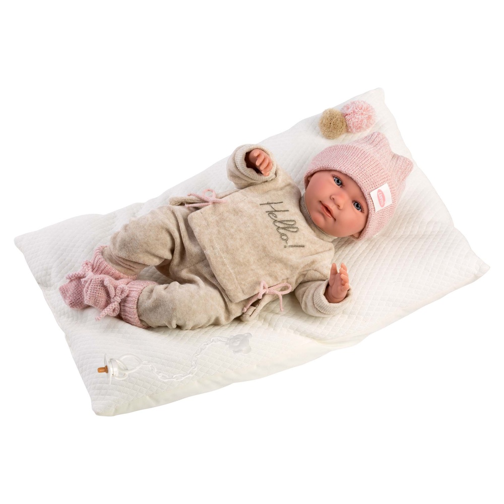 Llorens - Baby Girl Doll with Outfit & Cushion: Mimi - 42cm - Image 3