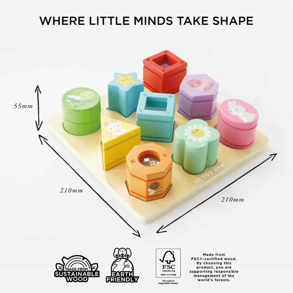 Le Toy Van - Rainbow Sensory Shape Sorter - Image 6