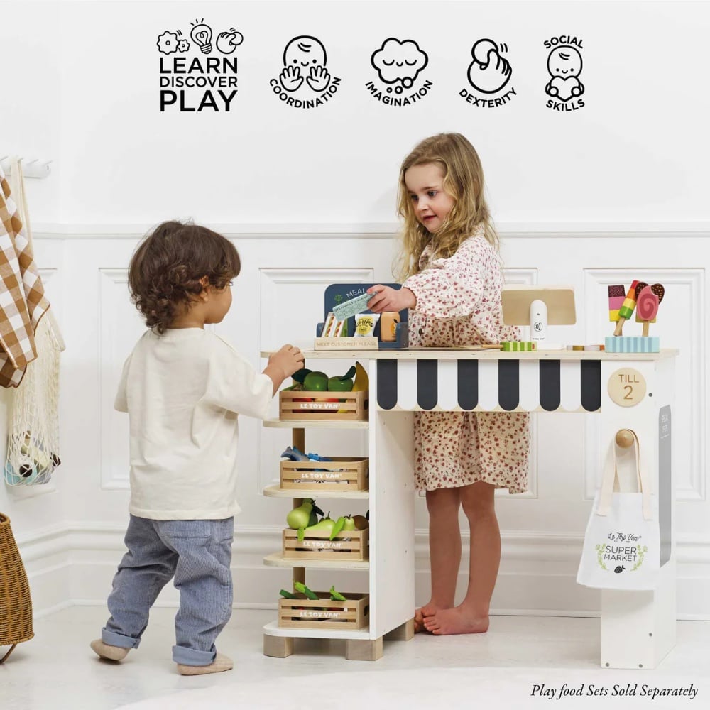 Le Toy Van - Wooden Supermarket Till Checkout & Accessories - Image 5