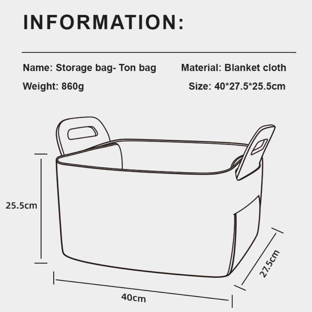 Mideer - Toy Storage Bag: Organiser for Kids Room - Beige - Image 4