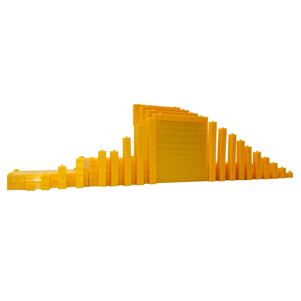 Gigo - Base Ten Linking Set - Yellow - 121pcs Polybag - Image 2