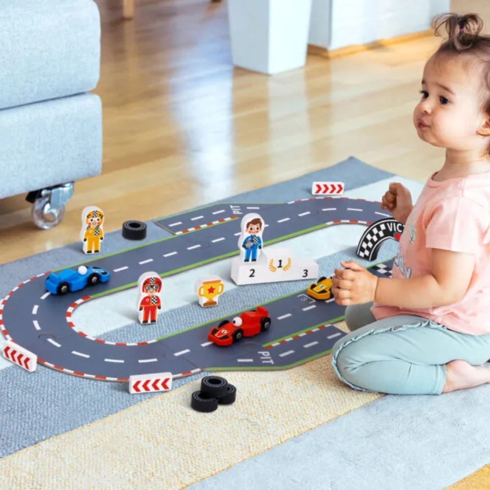 TookyToy - Pretend Play Formula 1 Car Racing Toy Set - Image 2