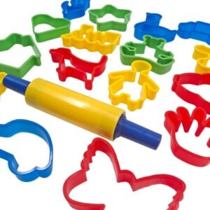 Greenbean - Large Cookie Cutter & Rolling Pin Set - 17pcs