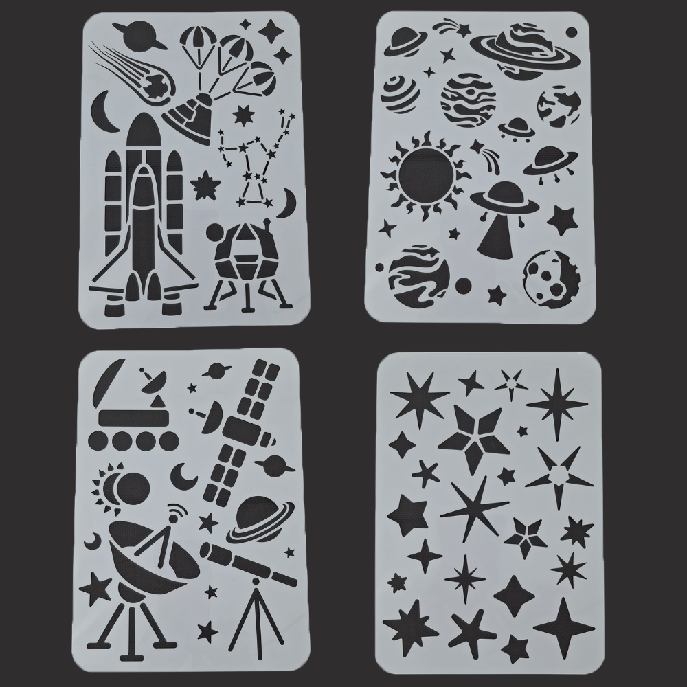 Anthony Peters - A4 Space Exploration Stencils - 4pcs - Image 2