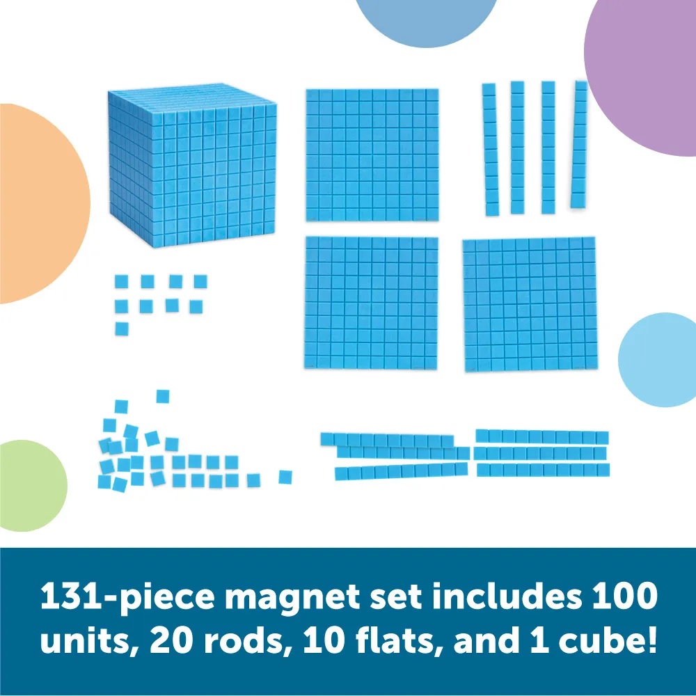 Learning Resources - Giant Magnetic Base Ten Set: Classroom Maths Resources - Image 3