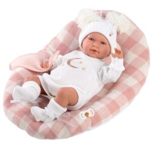 Llorens - Baby Girl Doll with Clothing & Bed Cushion: Mimi - 42cm