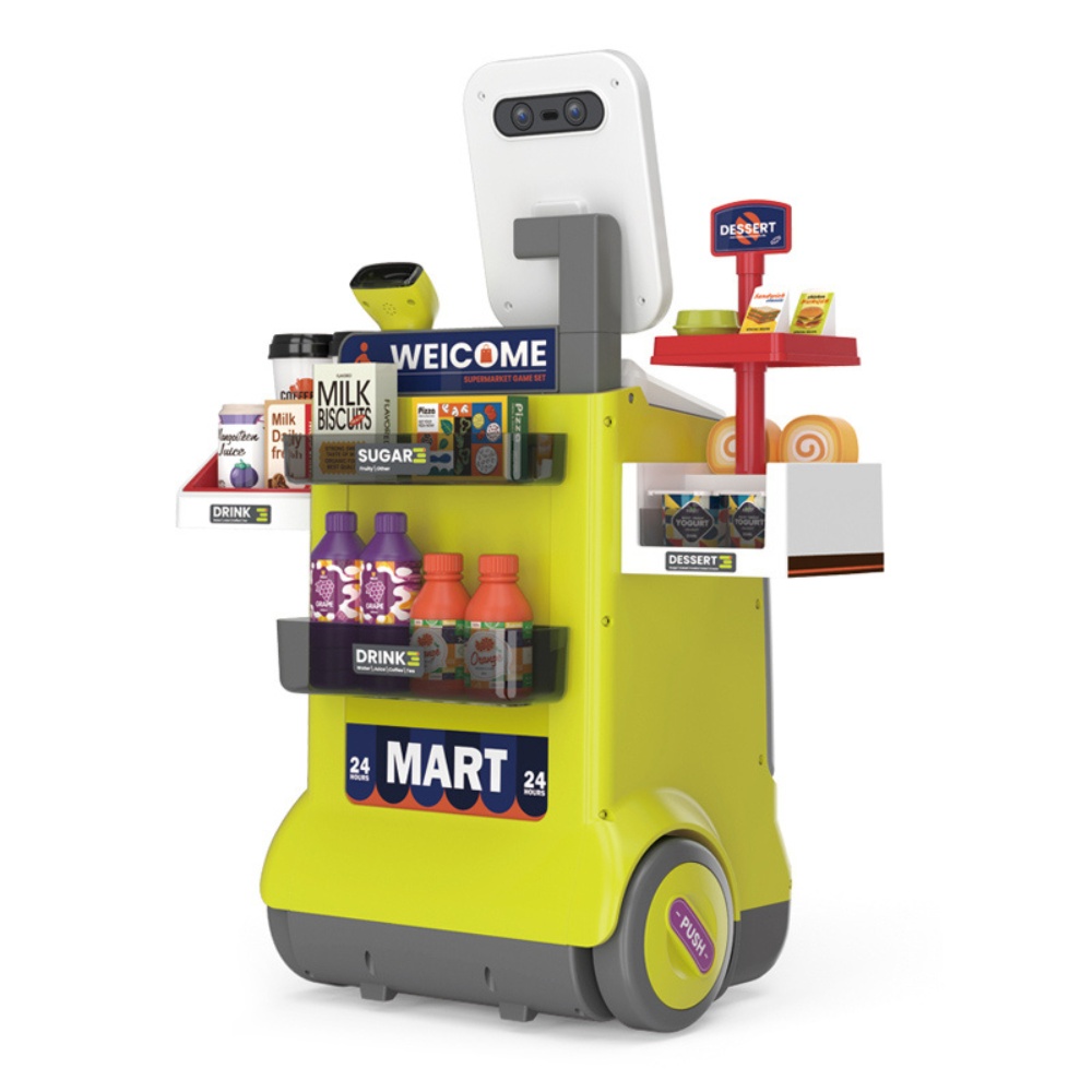 Cogo - Pretend & Play Grocery Store - Cash Register and Accessories - 48 Pieces-** - Image 3