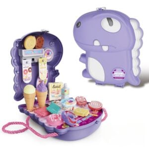 Cogo - Pretend & Play 2-in-1 Dessert Food Set with Dinosaur Satchel - 21 Pieces