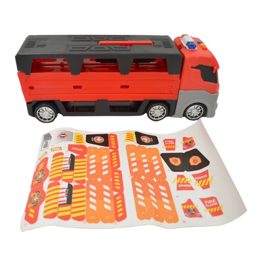 Cogo - Pretend & Play Car Transporter Truck with Lights and Sounds - 8 Cars - Image 5
