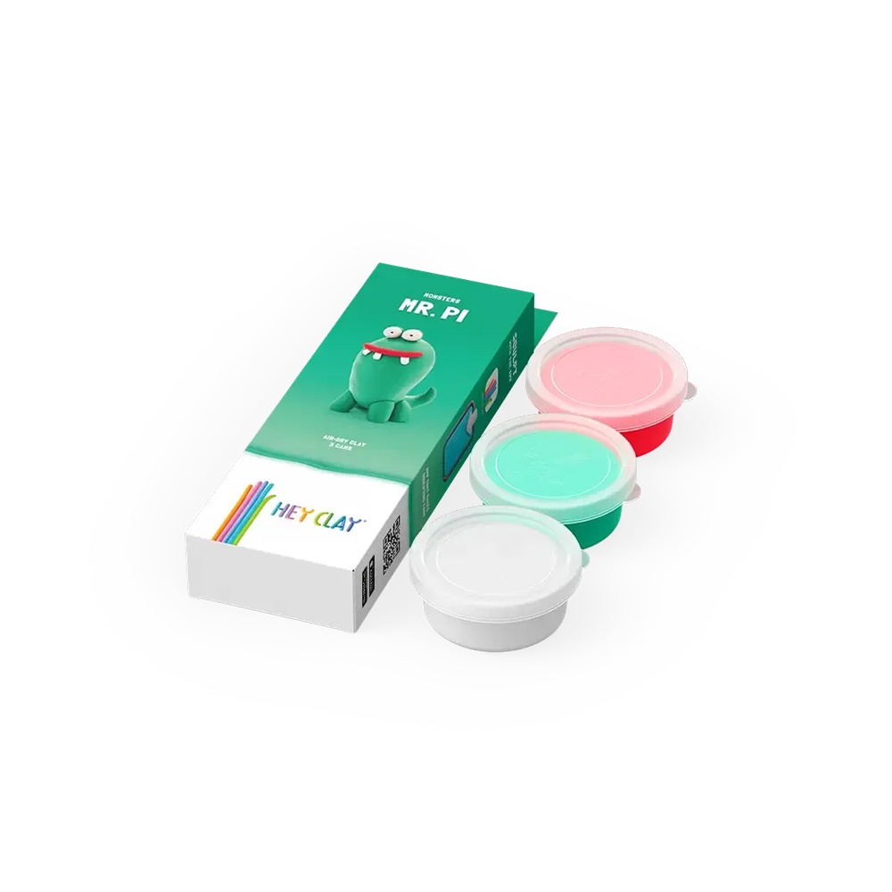 Hey Clay - Modelling Air-Dry Clay with Fun Interactive App - Pi, series Monsters, 3 cans-** - Image 4