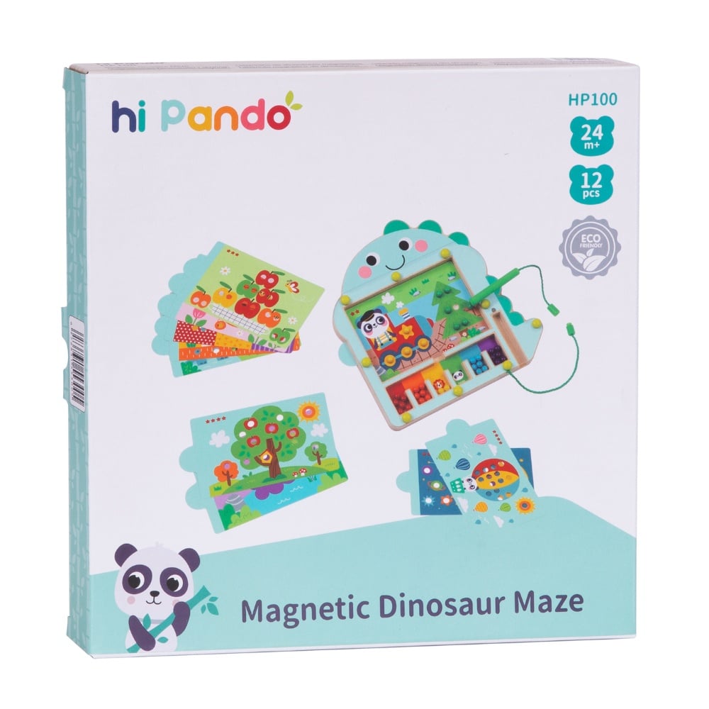 hi Pando - Magnetic Pegboard Maze with Activity Cards - 12pcs - Image 6