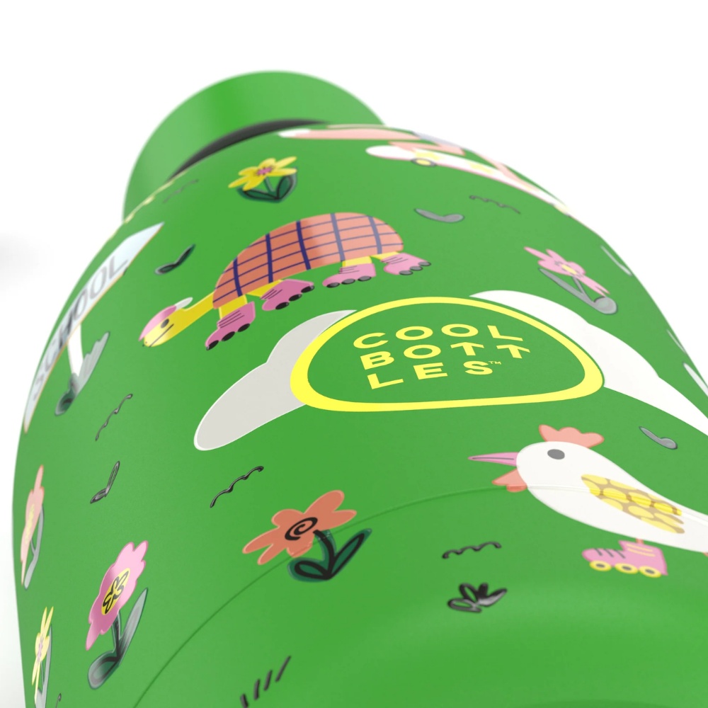 Cool Bottles - Kids Triple-Insulated Water Bottle - Rolling Skaters 500ml - Image 4