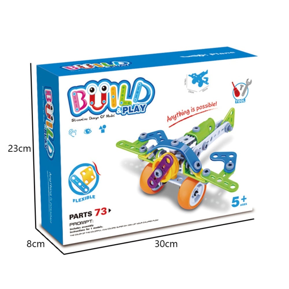 Cogo - Build & Play - Plane Construction Set - 75 Pieces - Image 4