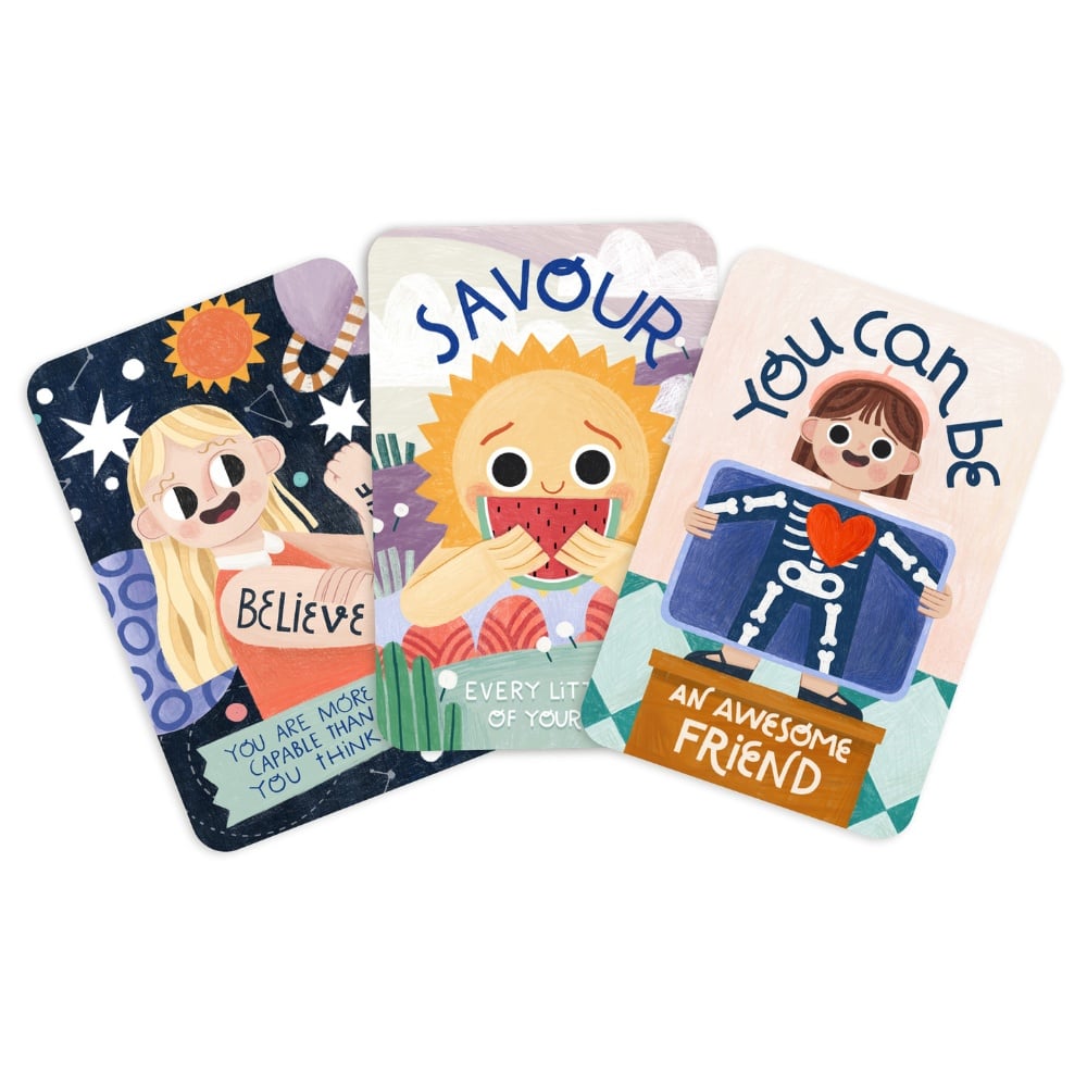 The Happy Gang - My Positive Affirmations - Life Skills Flashcards for Parents & Kids - Image 2