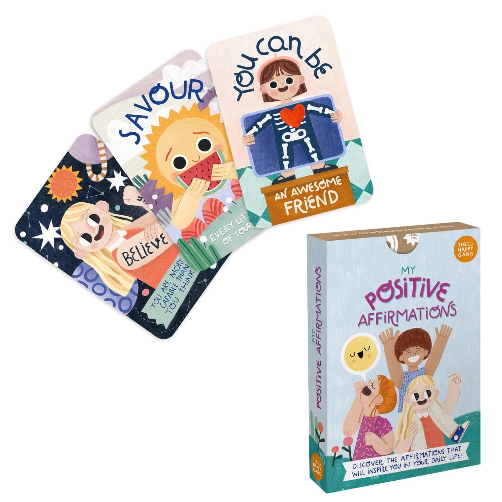 The Happy Gang - My Positive Affirmations - Life Skills Flashcards for Parents & Kids - Image 3