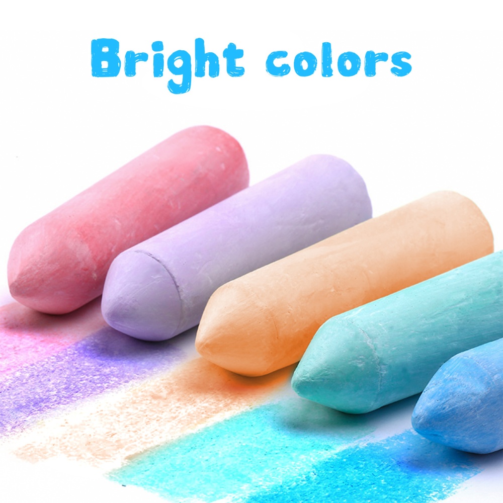 Jar Meló - Sidewalk Chalk - Washable & Non-Toxic - 15 Colours 20pcs - Image 3