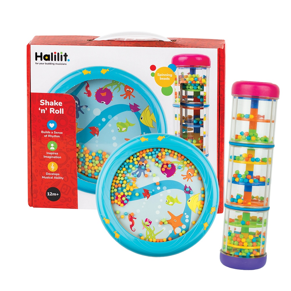 Halilit - Music Instrument for Babies & Toddlers - Shake 'n Roll Set of 2-** - Image 3